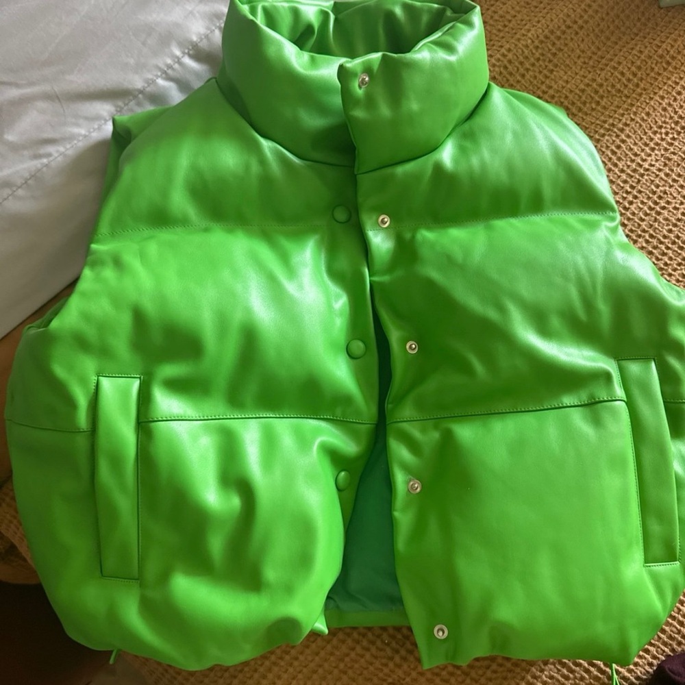 Vibrant Green Puffer Vest